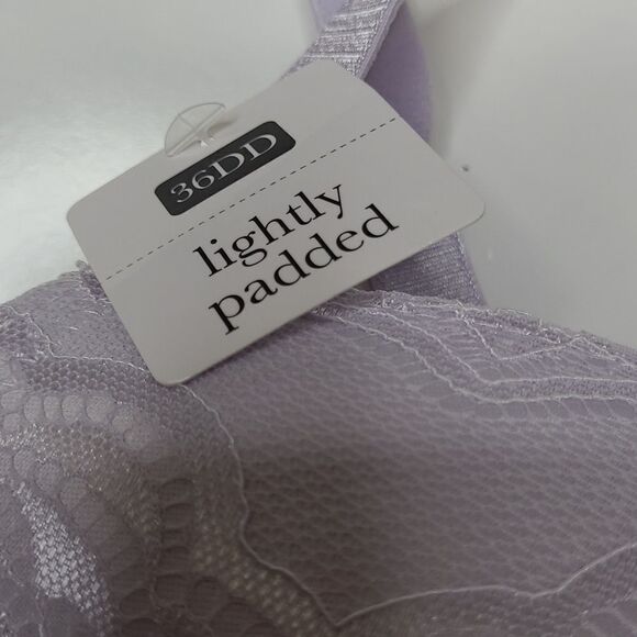 NEW 36DD Rene Rofe lavender purple lace LIGHTLY PADDED support comfort bra NWT - Picture 4 of 8